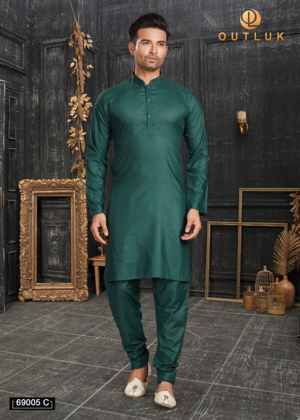 Outluk 69 C Regular Wear Cotton Kurta With Pajama Collection